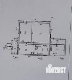 Дом 64м², 1-этажный, участок 4 сот.