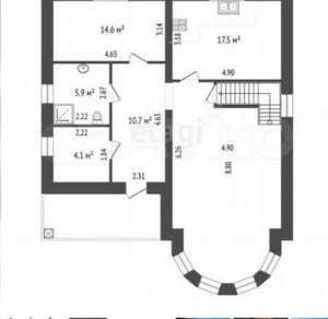 Дом 209м², 2-этажный, участок 6 сот.