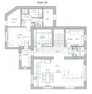 Коттедж 240м², 2-этажный, участок 6 сот.