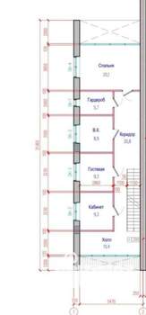 Таунхаус 173м², 2-этажный, участок 3 сот.  