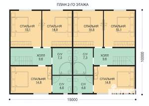 Коттедж 398м&sup2;, 3-этажный, участок 7 сот.  