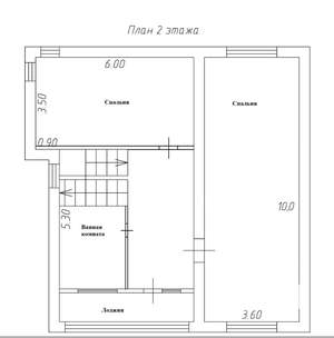 Коттедж 240м², 2-этажный, участок 10 сот.  