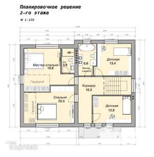 Коттедж 200м², 2-этажный, участок 5 сот.  