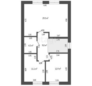 Дом 162м², 2-этажный, участок 8 сот.  