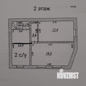 Коттедж 83м², 2-этажный, участок 2 сот.  