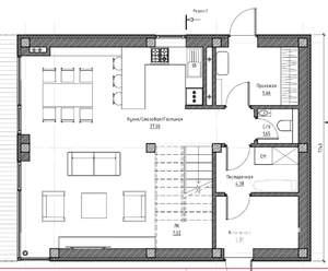 Коттедж 180м², 2-этажный, участок 5 сот.  