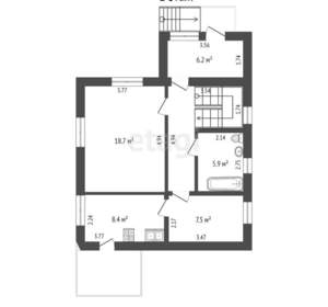 Дом 154м², 2-этажный, участок 6 сот.  