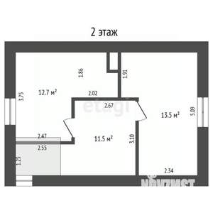 Дача 105м², 2-этажный, участок 5 сот.  