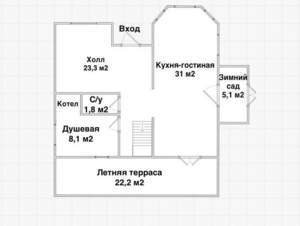 Дом 136м², 3-этажный, участок 12 сот.  