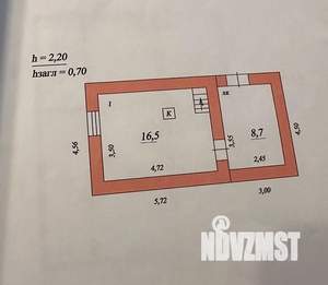 Дом 100м², 1-этажный, участок 8 сот.  