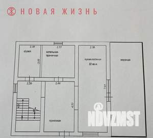 Коттедж 180м², 2-этажный, участок 7 сот.  