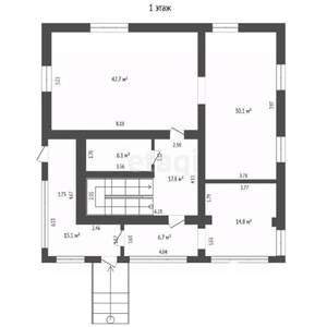 Дом 330м², 3-этажный, участок 9 сот.  