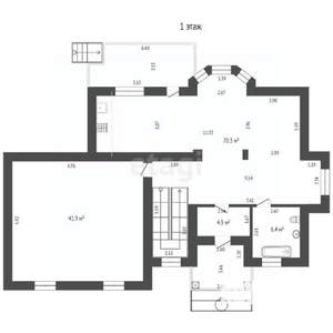 Дом 800м², 2-этажный, участок 8 сот.  