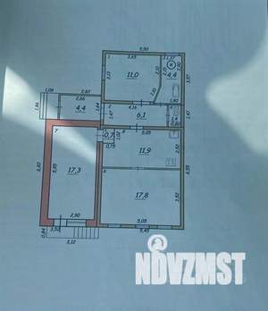 Дом 75м², 1-этажный, участок 3 сот.  