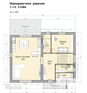 Коттедж 200м², 2-этажный, участок 5 сот.  