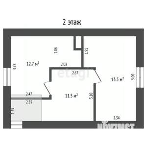 Дача 105м², 2-этажный, участок 5 сот.  