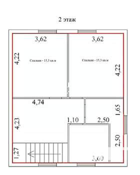 Дача 117м², 2-этажный, участок 8 сот.  
