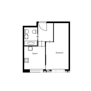 1-к квартира, на длительный срок, 37м2, 2/10 этаж