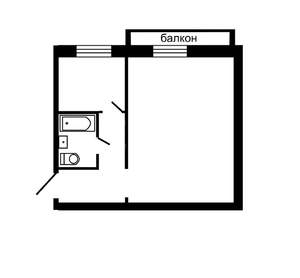 1-к квартира, на длительный срок, 34м2, 9/9 этаж