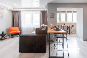 1-к квартира, посуточно, 45м2, 1/1 этаж