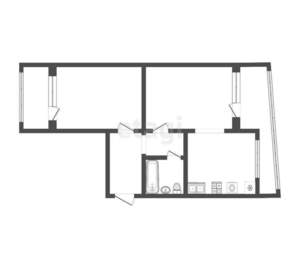 2-к квартира, на длительный срок, 49м2, 12/12 этаж