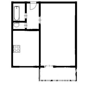 1-к квартира, на длительный срок, 38м2, 9/9 этаж