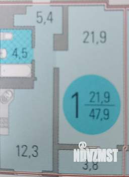 1-к квартира, на длительный срок, 48м2, 8/26 этаж