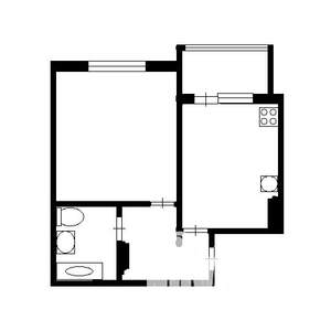 1-к квартира, на длительный срок, 34м2, 2/9 этаж