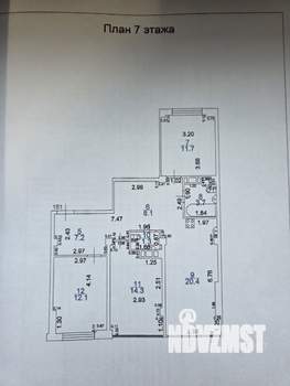 3-к квартира, на длительный срок, 79м2, 7/21 этаж