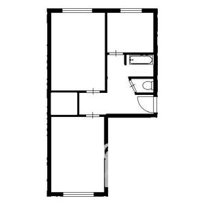 2-к квартира, на длительный срок, 45м2, 3/5 этаж