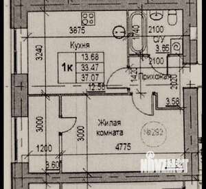 1-к квартира, на длительный срок, 37м2, 9/17 этаж