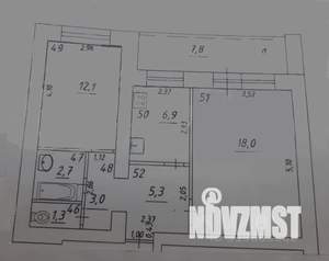 2-к квартира, на длительный срок, 49м2, 10/10 этаж