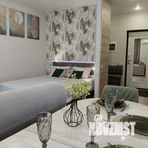 Студия квартира, посуточно, 45м2, 19/25 этаж