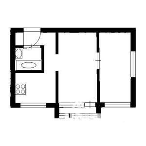 2-к квартира, на длительный срок, 42м2, 5/16 этаж
