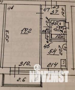 1-к квартира, на длительный срок, 29м2, 7/9 этаж