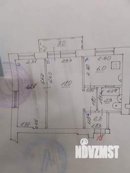 2-к квартира, на длительный срок, 43м2, 5/5 этаж