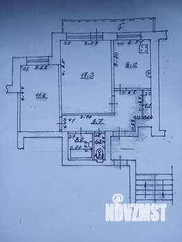 2-к квартира, вторичка, 55м2, 3/7 этаж