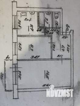 2-к квартира, вторичка, 41м2, 3/5 этаж