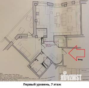 4-к квартира, вторичка, 196м2, 7/8 этаж