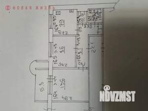 2-к квартира, вторичка, 45м2, 1/9 этаж