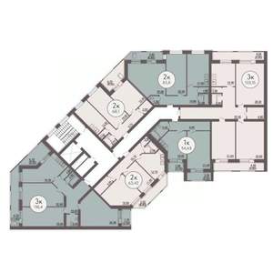 3-к квартира, вторичка, 118м2, 2/8 этаж