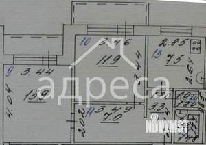 2-к квартира, вторичка, 47м2, 8/10 этаж