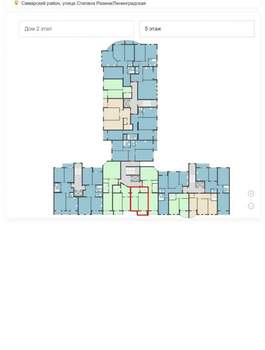 1-к квартира, сданный дом, 43м2, 5/7 этаж