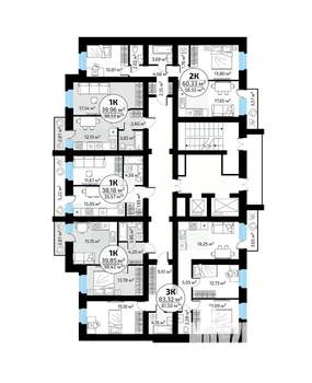1-к квартира, вторичка, 38м2, 3/18 этаж