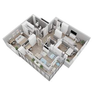 3-к квартира, вторичка, 96м2, 13/22 этаж