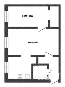 2-к квартира, вторичка, 40м2, 1/5 этаж