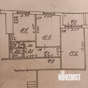 2-к квартира, вторичка, 50м2, 11/12 этаж