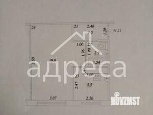 1-к квартира, вторичка, 30м2, 1/5 этаж