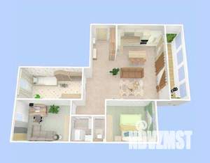 4-к квартира, вторичка, 76м2, 8/10 этаж
