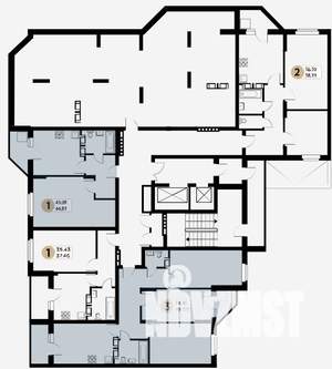 3-к квартира, строящийся дом, 75м2, 26/26 этаж